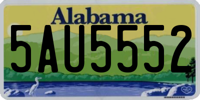 AL license plate 5AU5552