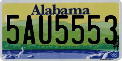 AL license plate 5AU5553