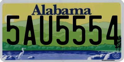 AL license plate 5AU5554