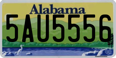 AL license plate 5AU5556
