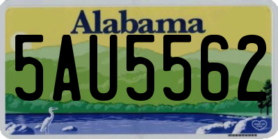 AL license plate 5AU5562