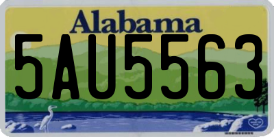 AL license plate 5AU5563