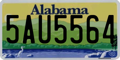 AL license plate 5AU5564