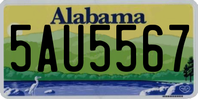 AL license plate 5AU5567