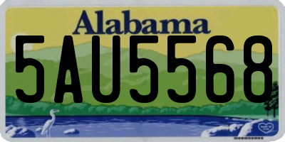 AL license plate 5AU5568