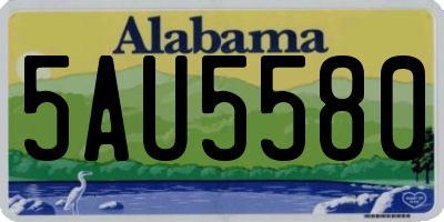 AL license plate 5AU5580