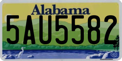 AL license plate 5AU5582