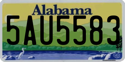 AL license plate 5AU5583