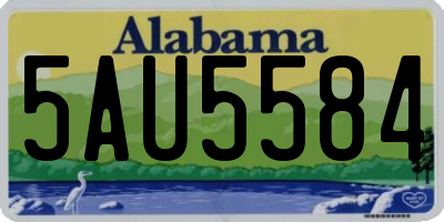AL license plate 5AU5584