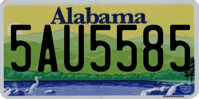 AL license plate 5AU5585