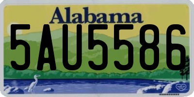 AL license plate 5AU5586