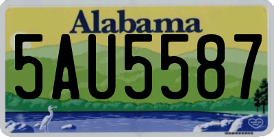 AL license plate 5AU5587