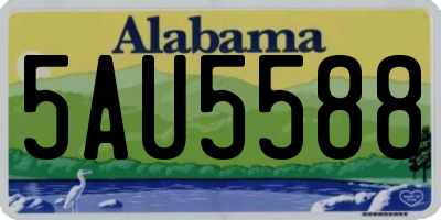 AL license plate 5AU5588