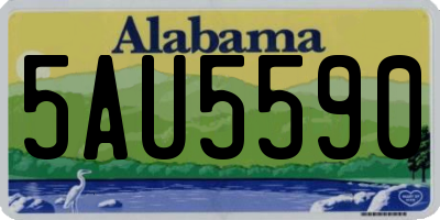 AL license plate 5AU5590