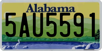 AL license plate 5AU5591