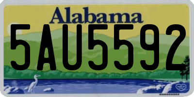 AL license plate 5AU5592