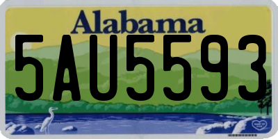 AL license plate 5AU5593
