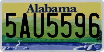AL license plate 5AU5596