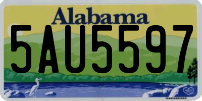 AL license plate 5AU5597