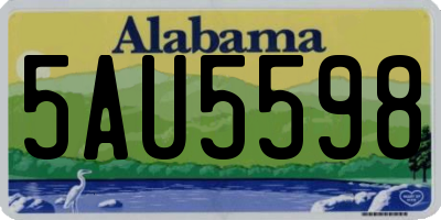 AL license plate 5AU5598