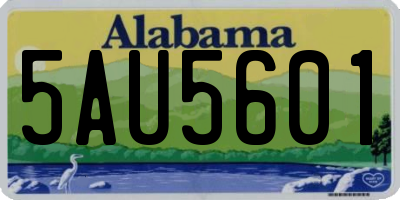 AL license plate 5AU5601