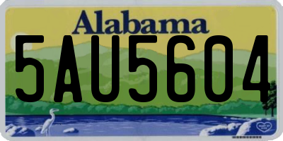 AL license plate 5AU5604