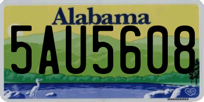 AL license plate 5AU5608