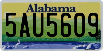 AL license plate 5AU5609