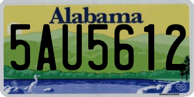 AL license plate 5AU5612