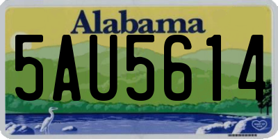 AL license plate 5AU5614