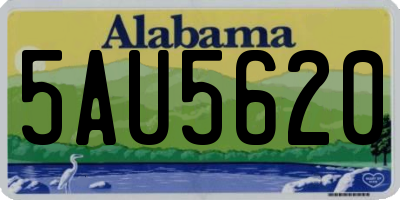 AL license plate 5AU5620