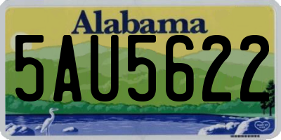 AL license plate 5AU5622