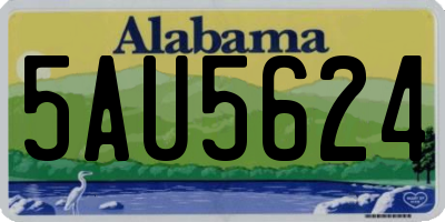 AL license plate 5AU5624
