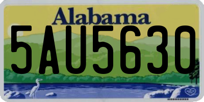 AL license plate 5AU5630
