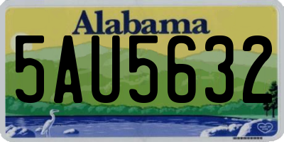 AL license plate 5AU5632