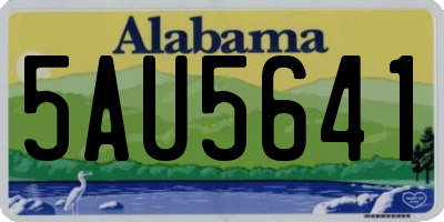 AL license plate 5AU5641