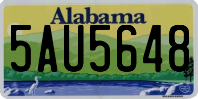 AL license plate 5AU5648