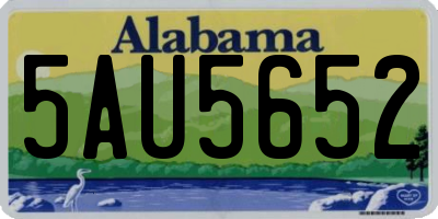 AL license plate 5AU5652