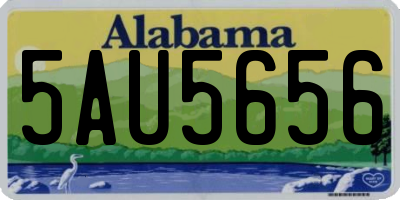 AL license plate 5AU5656