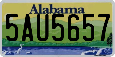 AL license plate 5AU5657