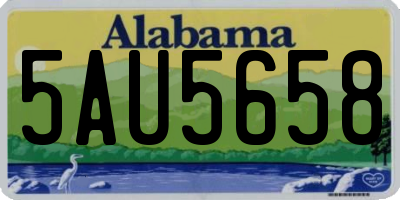 AL license plate 5AU5658