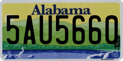 AL license plate 5AU5660