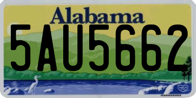 AL license plate 5AU5662