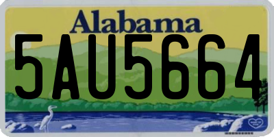 AL license plate 5AU5664