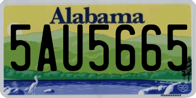 AL license plate 5AU5665
