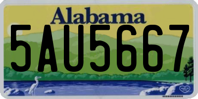AL license plate 5AU5667