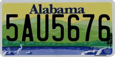 AL license plate 5AU5676