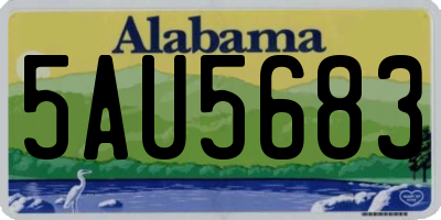 AL license plate 5AU5683