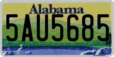 AL license plate 5AU5685