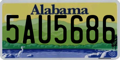 AL license plate 5AU5686
